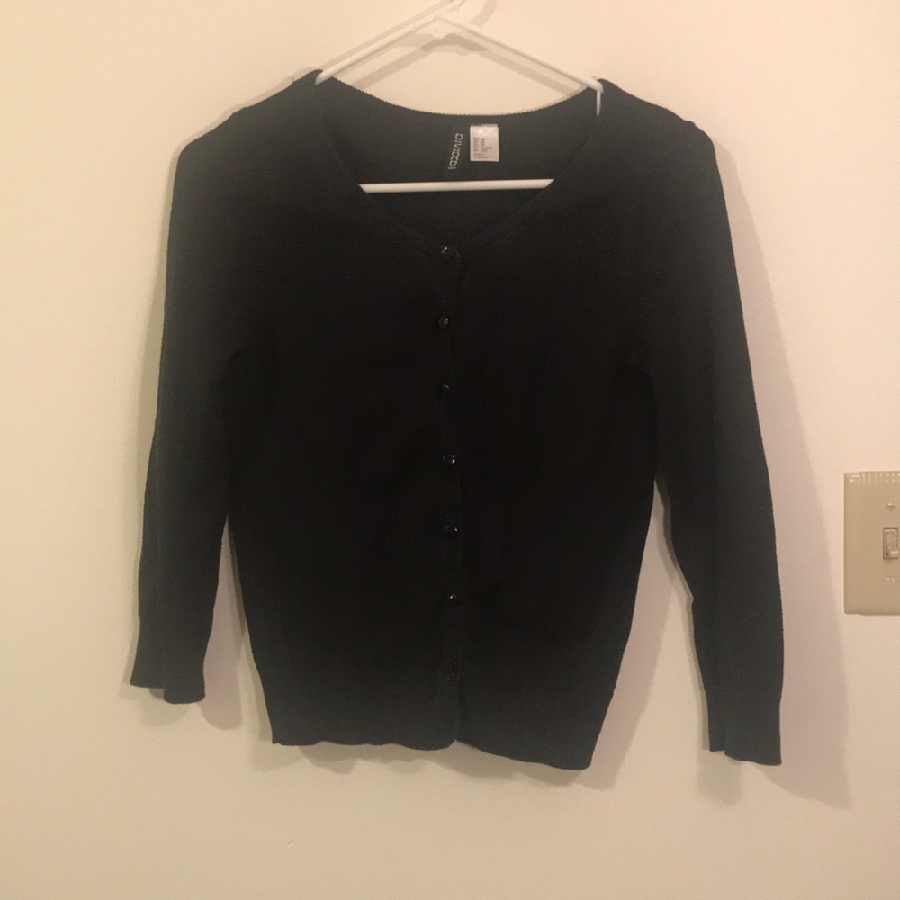 Black cardigan